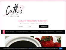 Tablet Screenshot of cathscookerycreations.com